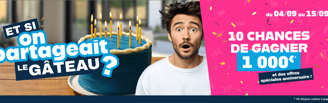 Univerture fête ses 10 ans et vous offre 1000€