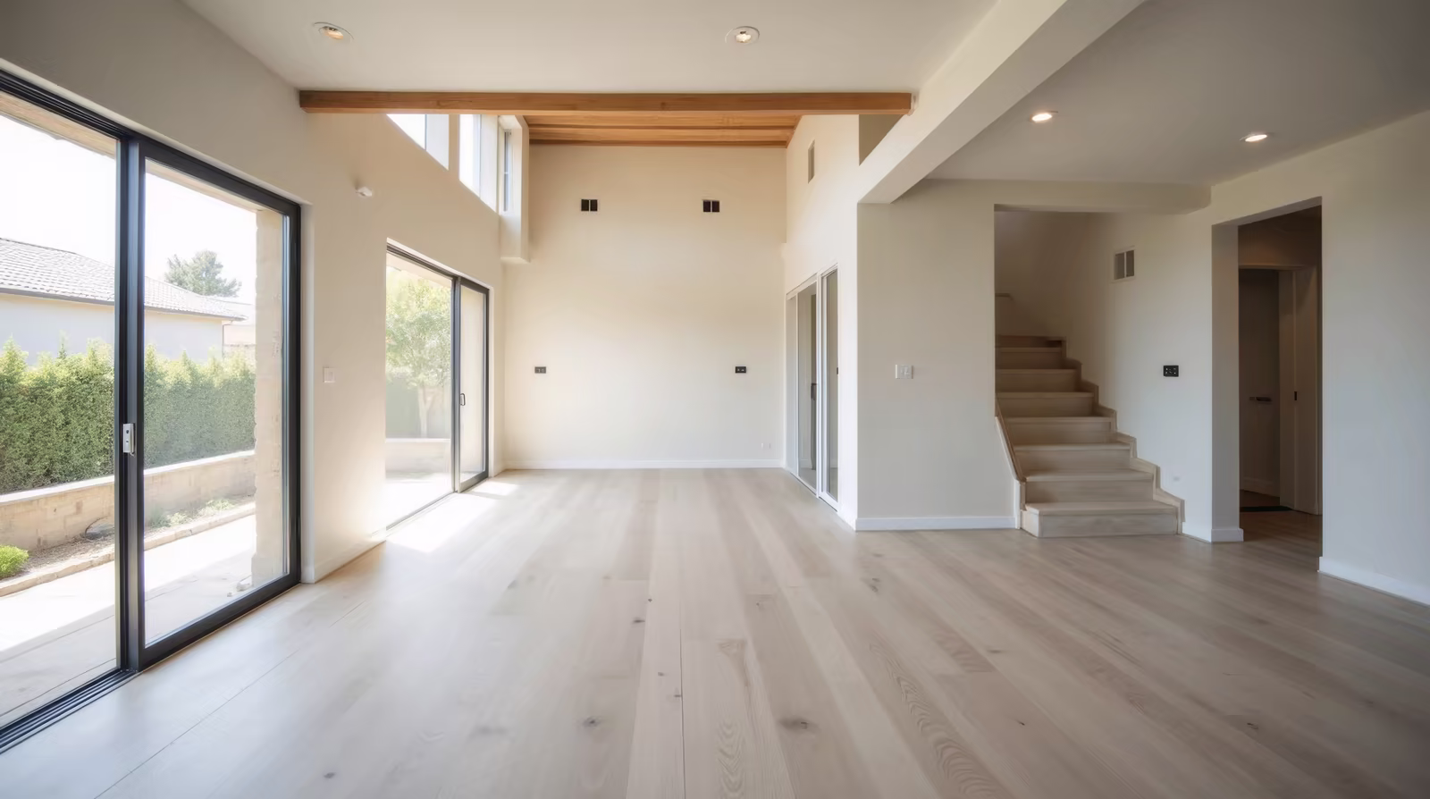 Séjour lumineux après rénovation des menuiseries